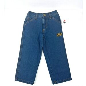 Ecko Unltd Toddler Boys Blue Denim Jeans Rhino Logo Size 2T